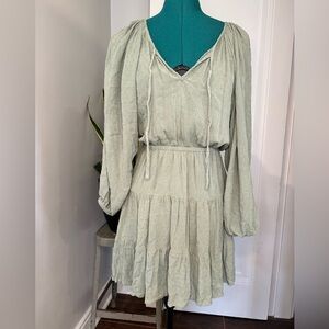 O'Neill Women's woven mini dress HARLA DRESS small lily pad green